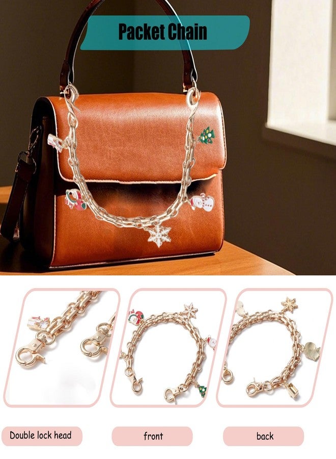 LSBDJDL Wallet Chain Keychains Purse Charms Purse Extender Keychains Bag Charms For Tote Bags Handbags Accessories For Women (Christmas) - Image 4